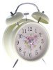 JustNile Bedside Twin Bell Alarm Clock with Backlight - 4" Floral Happiness_small 1