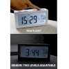 JCC Smartlight Light Sensor Large LCD Theremometer (only °C) Calendar Bedside Desk Alarm Clock (Black)_small 3