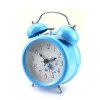 Generic 3" Flower Metal Fresh Double Ring Bell Desk Alarm Clock (Blue)_small 2