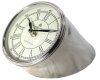 4" Silver Finish Table Top Clock with Roman Numerals - Office Decor_small 1