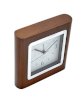Mahogany Finish Wooden Square Desktop Clock_small 0