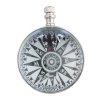 Chrome Eye of Time Desktop Clock with Nickel Finished Stand - Desktop Clocks and Pocket Watches, Victorian Decor and Accessory - 4.25 x 4.25 x 7 in_small 4
