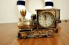 European Alarm Clock Train Head Shape / Retro Super Luxury Furnishings Cool Car Model Gift Boutique_small 1
