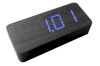 Rectangular Wooden Clock Alarm Blue LED Office desk Wood Digital with Temperature Voice and Touch Activated_small 1