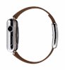 Đồng hồ thông minh Apple Watch 38mm Stainless Steel Case with Brown Modern Buckle - Ảnh 2
