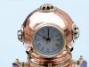 Copper Divers Helmet Clock 12" Dive Helmets Diving Helmets Nautical Gifts - Brand New_small 2