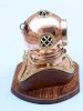 Copper Divers Helmet Clock 12" Dive Helmets Diving Helmets Nautical Gifts - Brand New_small 0