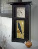 Tall Craftsman Mantel/Shelf Clock With Songbird Tile, Oak Wood with Slate Finish, 15"_small 3