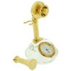 Miniature Gold Plated Antique Crystal Telephone Novelty Collectors Clock IMP502_small 1