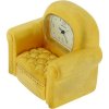 Miniature Gold Plated Metal Comfy Armchair Novelty Collectors Clock IMP1056_small 1