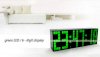 Xuuyuu (TM)Large Big 4 6 Digit Jumbo LED Digital Alarm Calendar Snooze Wall Desk Clock (green, 6-digit version)_small 1