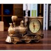 UDTEE 1Pcs Premium Quality/Creative/Retro Cute Locomotive Cartoon Alarm/Desk Clock_small 0