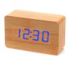 TOOGOO(R) Modern Wooden Wood USB/AAA Digital LED Alarm Clock Calendar Thermometer New_small 1