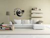 Diy Fashion Mirror Fairy Moon Wall Stickers Decal Home Decoration Mirror Wall Watch Living Room Wall Clock Home Decor_small 1
