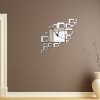 Quartz Wall Home Decoration New Special Offer Mirror Acrylic Clock Modern Design Watch Sticker (Silver)_small 0