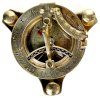 3" Sundial Compass - Brass with Wood Box - Ảnh 2