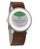 Đồng hồ thông minh Pebble Time Round Silver with Nubuck Brown Leather_small 1