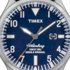 Timex - Đồng hồ thời trang nam dây da Waterbury (Xanh navy) TW2P64500_small 4