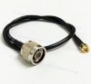 RP SMA male plug to N Male RG58 pigtail cable 100cm 1m for wifi wireless router_small 0