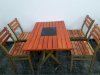 Bàn ghế gỗ xếp chân sắt quán ăn - Ảnh 10