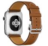 Đồng hồ thông minh Apple Watch Series 2 Sport 42mm Stainless Steel Case with Fauve Barenia Leather Single Tour Deployment Buckle_small 1