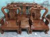 Bộ bàn ghế hồng tầu gỗ sồi Nga Đồ gỗ Đỗ Mạnh DM15 - Ảnh 3
