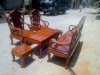 Bộ bàn ghế guột gỗ nhãn phun PU Đồ gỗ Đỗ Mạnh DM11 - Ảnh 12