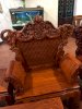 Bộ bàn ghế Hoàng Gia gỗ hương vân-Đồ gỗ Đỗ Mạnh - Ảnh 6