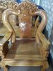 Bộ bàn ghế giả cổ hoa lá tây gỗ lim Đồ gỗ Đỗ Mạnh - Ảnh 7