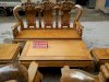 Bộ bàn ghế giả cổ hoa lá tây gỗ lim Đồ gỗ Đỗ Mạnh - Ảnh 2