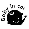 Tem decal baby in the car dán đuôi xe (đen) - Ảnh 3