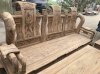 Bộ bàn ghế giả cổ Tần Thủy Hoàng gỗ mun da báo - Ảnh 5