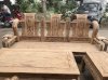 Bộ bàn ghế giả cổ Tần Thủy Hoàng gỗ mun da báo - Ảnh 4