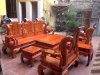 Bộ bàn ghế giả cổ tần thủy hoàng gỗ hương vân đồ gỗ Đỗ Mạnh - Ảnh 2