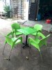 Bộ bàn ghế cafe nhựa đúc Hoàng Trung Tín HTT2018-002