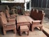 Bộ bàn ghế phòng khách Âu á hộp kiểu như ý voi gỗ hương đá Đồ gỗ Đỗ Mạnh