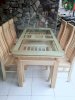 Bộ bàn ghế ăn 2 tầng gỗ sồi nga - Đồ gỗ Đỗ Mạnh