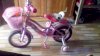 Xe đạp 4 bánh Nhựa Chợ Lớn 16 inch ( 5-7 Tuổi) Màu hồng tím