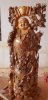 Tượng Phật Di lặc gỗ Thủy tùng KT 173 X 60 - Ảnh 3