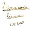 Bộ 3 tem logo nổi dán xe Vespa LX125 - Ảnh 4