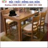 Bộ bàn gỗ quán ăn Hồng Gia Hân n44 - Ảnh 2