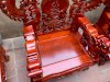 Bộ bàn ghế trạm nghê đỉnh tay khuỳnh vách bát tiên gỗ hương đỏ nam phi - Đồ gỗ Đỗ Mạnh - Ảnh 7