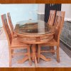 Bộ bàn ghế ăn kiểu vòm gỗ sồi nga - Đồ gỗ Đỗ Mạnh - Ảnh 3