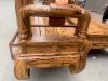 Bộ bàn ghế giả cổ Tần Thủy Hoàng gỗ mun da báo - Ảnh 12
