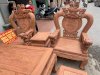 Bộ bàn ghế giả cổ nghê đỉnh gỗ hương đá - Ảnh 14