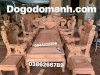 Bộ bàn ghế giả cổ nghê khuỳnh gỗ hương đá Đỗ Mạnh - Ảnh 3