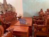 Bộ bàn ghế giả cổ nghê khuỳnh gỗ hương đá Đỗ Mạnh - Ảnh 4