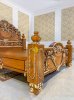 Giường ngủ cổ điển hoàng gia hoa hồng dát vàng Italia 1.8m x 2m GN0610 - Đồ gỗ Sơn Đông - Ảnh 19
