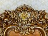 Giường ngủ cổ điển hoàng gia hoa hồng dát vàng Italia 1.8m x 2m GN0610 - Đồ gỗ Sơn Đông - Ảnh 7