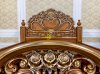 Giường ngủ cổ điển hoàng gia hoa hồng dát vàng Italia 1.8m x 2m GN0610 - Đồ gỗ Sơn Đông - Ảnh 10